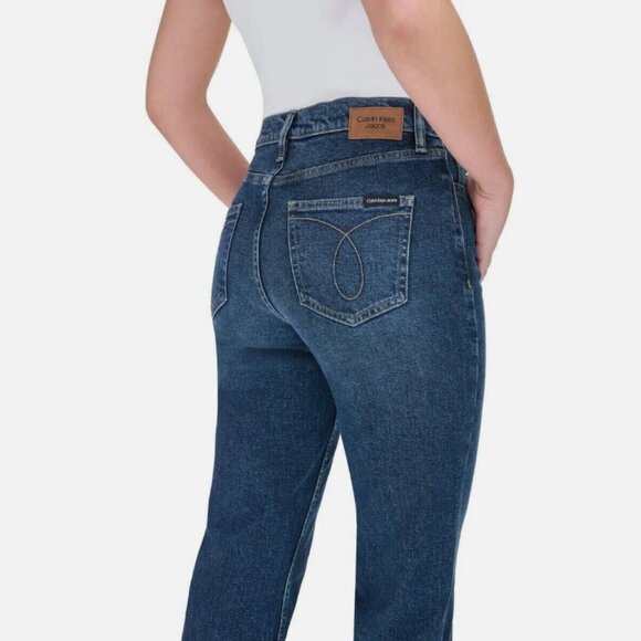 Calvin Klein Women's High-Rise Jean Blue size 4 - Picture 3 of 10